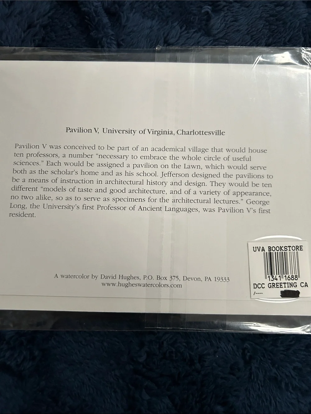 University of Virginia inch notecards